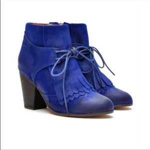Jeffrey Campbell Pony Up Booties, Cobalt Blue 8.5